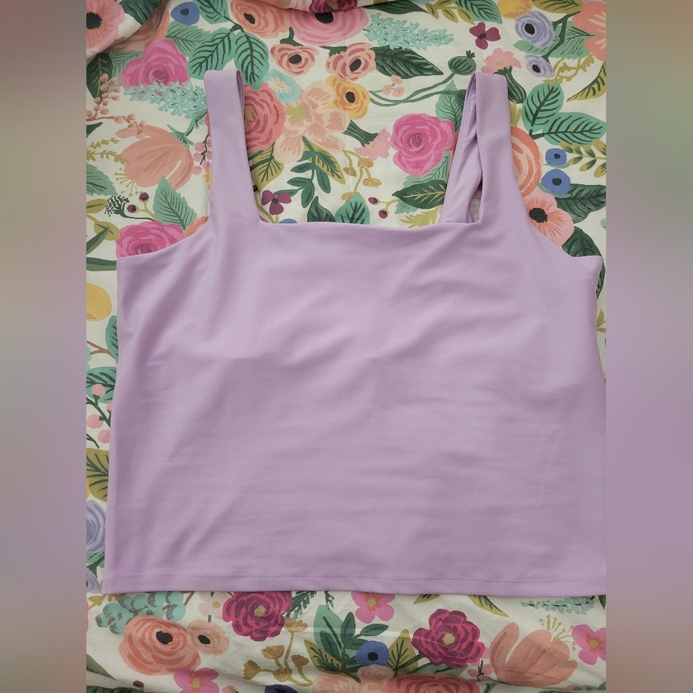 Abercrombie & Fitch Lilac Square-Neck Tank Top - Picture 2 of 4